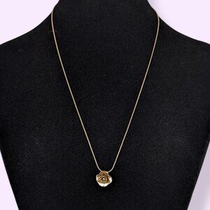 V. Avon 14K GF Floral Pendant Necklace